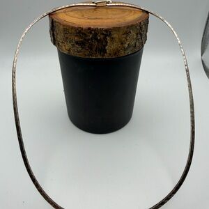 925 Silver Hammered Choker Necklace 13.3g